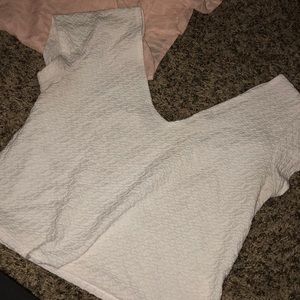 White crop top
